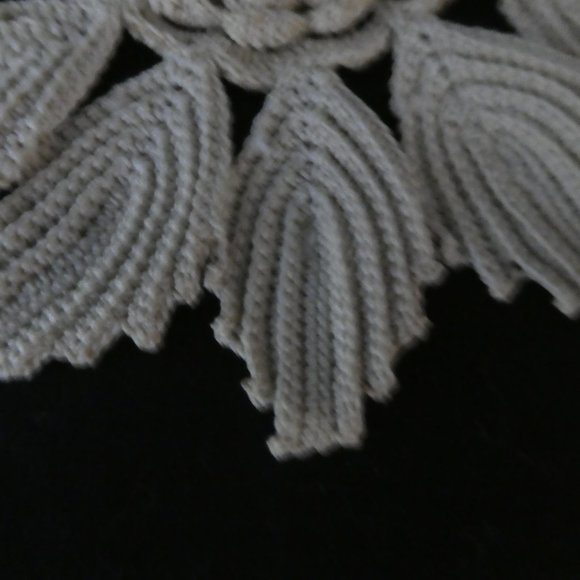 Handmade Vintage Crochet Floral Doily - Picture 5 of 7